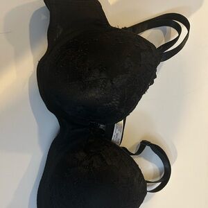 Sofra  Black Lace push up bra with Underwire  - size 34B